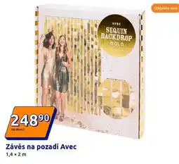 Action Závěs na pozadí avec nabídka