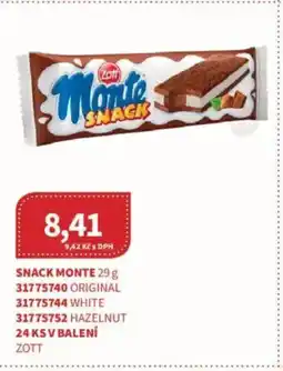 Kubík potraviny Snack Monte nabídka