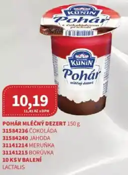 Kubík potraviny Pohár mléčný dezert nabídka