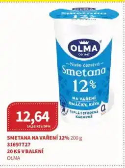Kubík potraviny OLMA Smetana na vaření 12% nabídka