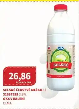 Kubík potraviny OLMA Selské čerstvé mléko nabídka