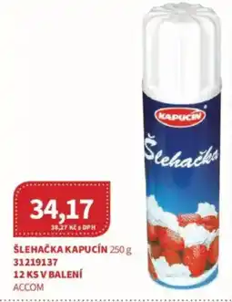 Kubík potraviny Šlehačka Kapucín nabídka