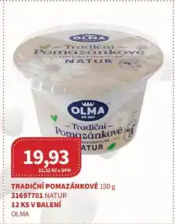 Kubík potraviny OLMA Tradiční pomazánkové nabídka