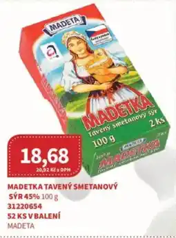 Kubík potraviny MADETA Madetka tavený smetanový sý2 ks nabídka