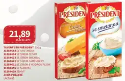 Kubík potraviny Tavený sýr Président nabídka