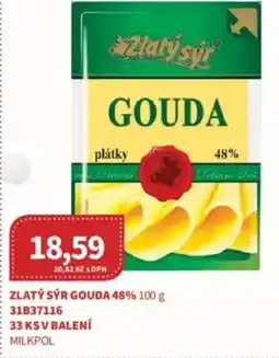Kubík potraviny Zlatý sýr gouda 48% nabídka