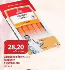 Kubík potraviny Vídeňské párky nabídka