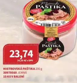 Kubík potraviny Mistrovská paštika nabídka