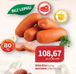 Kubík potraviny Špekáčky nabídka