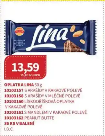 Kubík potraviny Oplatka Lina nabídka