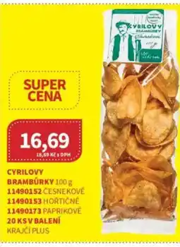 Kubík potraviny Cyrilovy Brambůrky nabídka