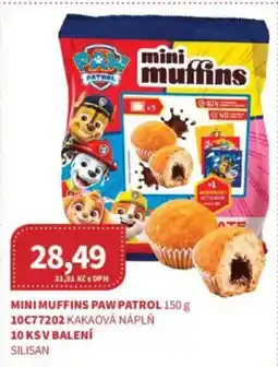 Kubík potraviny Mini Muffins Paw patrol nabídka