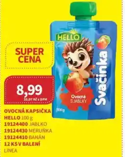 Kubík potraviny Ovocná kapsička Hello nabídka