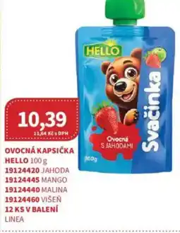Kubík potraviny Ovocná kapsička Hello nabídka