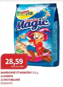 Kubík potraviny BONAVITA Skořicové čtverečky nabídka