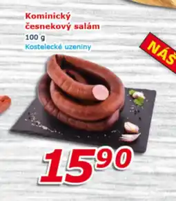ESO MARKET Kominický česnekový salám nabídka