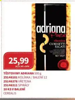 Kubík potraviny Těstoviny Adriana nabídka