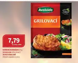 Kubík potraviny Koření Avokádo nabídka