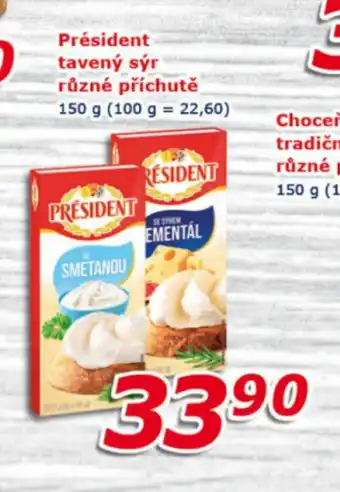 ESO MARKET PRESIDENT tavený sýr různé příchutě nabídka