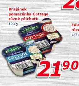 ESO MARKET KRAJÁNEK pomazánka Cottage různé příchutě nabídka