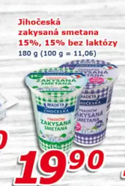 ESO MARKET Jihočeská zakysaná smetana 15%, 15% bez laktózy nabídka