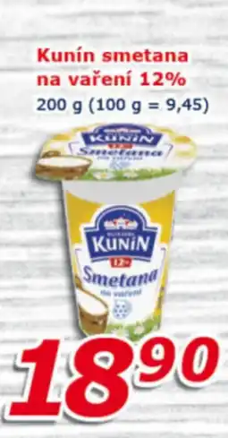 ESO MARKET Kunín smetana na vaření 12% nabídka