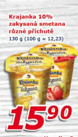 ESO MARKET Krajanka 10% zakysaná smetana různé příchutě nabídka