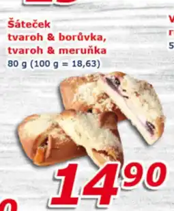 ESO MARKET Šáteček tvaroh & borůvka, tvaroh & meruňka nabídka