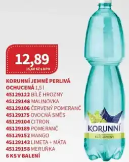 Kubík potraviny KORUNNÍ Jemně perlivá ochucená nabídka