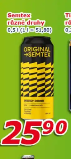 SEMTEX různé druhy