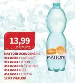 Kubík potraviny MATTONI Ochucená nabídka