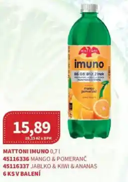 Kubík potraviny Mattoni Imuno nabídka