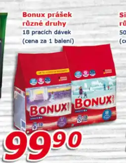 ESO MARKET BONUX prášek různé druhy nabídka