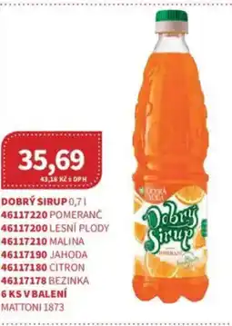 Kubík potraviny Dobrý sirup nabídka