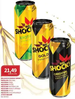 Kubík potraviny Big Shock Energy drink nabídka