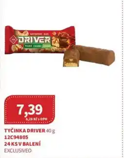 Kubík potraviny Tyčinka Driver nabídka