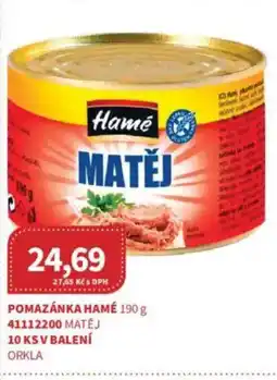 Kubík potraviny Pomazánka Hamé nabídka