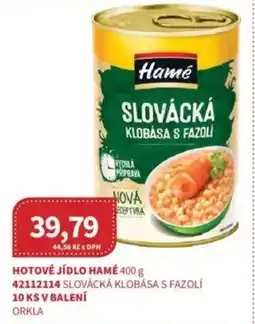 Kubík potraviny Hotové jídlo Hamé nabídka