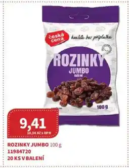 Kubík potraviny Rozinky jumbo nabídka