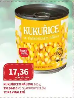 Kubík potraviny Kukuřice v nálevu nabídka