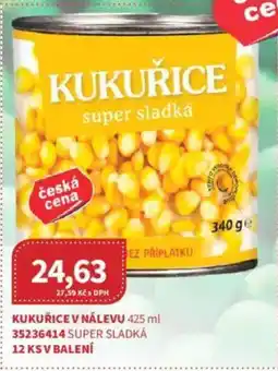 Kubík potraviny Kukuřice v nálevu nabídka
