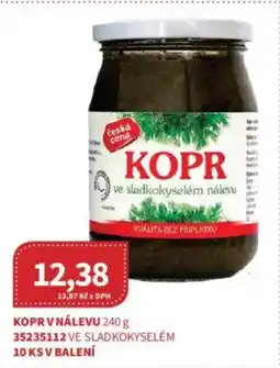 Kubík potraviny Kopr v nálevu nabídka