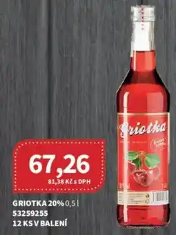 Kubík potraviny Griotka 20% nabídka