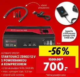 Lidl STARTOVACÍ ZDROJ 12 V S POWERBANKOU A KOMPRESOREM nabídka
