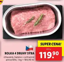 Lidl ROLKA 4 DRUHY SÝRA, 650 g nabídka
