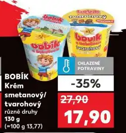 Kaufland BOBÍK Krém smetanový tvarohový nabídka