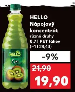 Kaufland Hello Nápojový koncentrát nabídka