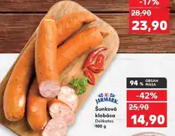 Kaufland Šunková klobása Delikates nabídka