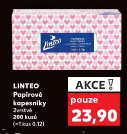 Kaufland Linteo papírové kapesníky nabídka