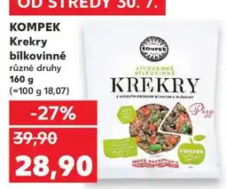 Kaufland KOMPEK Krekry bílkovinné nabídka